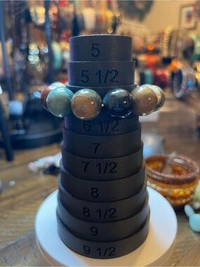 Multicolor Natural Stone Bead Stretch Bracelet